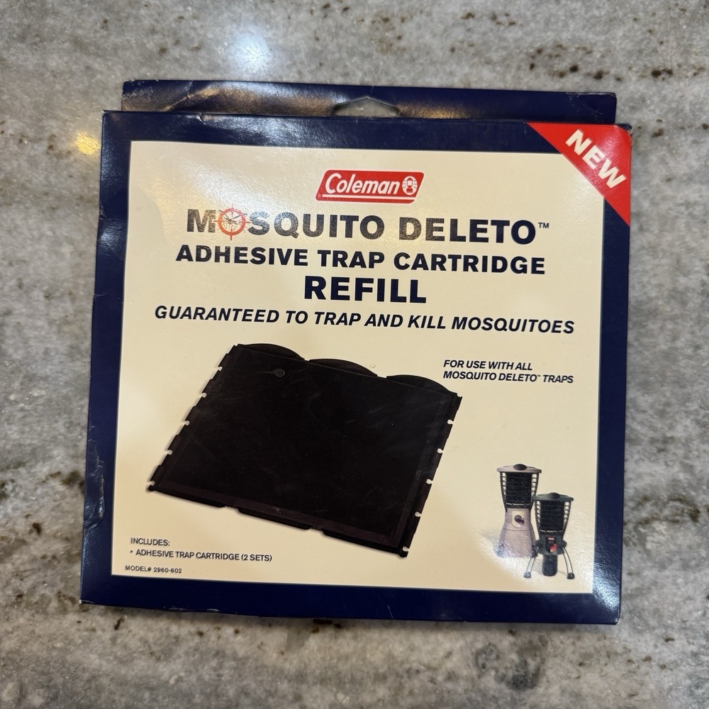 NEW Coleman Mosquito Deleto Adhesive Trap Refill Cartridge 2960-A602 Pack Of 2
